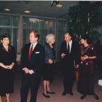 Z návštěvy Václava Havla ve Washingtonu - poslední dvě fotografie (c)Diane Stebbins, Washington, 1990